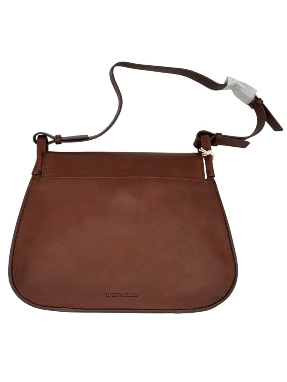 Lucky Brand Shoulder Bag Brown Leather Kate Adjustable Strap Gold Hardware NEW - Picture 2 of 10